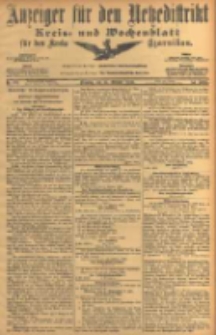 Anzeiger für den Netzedistrikt Kreis- und Wochenblatt für den Kreis Czarnikau 1906.10.16 Jg.54 Nr121