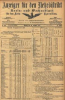 Anzeiger für den Netzedistrikt Kreis- und Wochenblatt für den Kreis Czarnikau 1906.11.13 Jg.54 Nr133