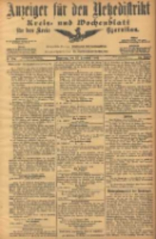 Anzeiger f&uuml;r den Netzedistrikt Kreis- und Wochenblatt f&uuml;r den Kreis Czarnikau 1906.11.15 Jg.54 Nr134