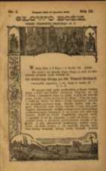 Słowo Boże: dodatek do Przewodnika Katolickiego R.9. 1906 Nr 2