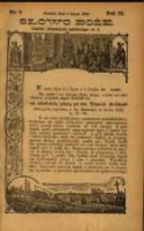 Słowo Boże: dodatek do Przewodnika Katolickiego R.9. 1906 Nr 5