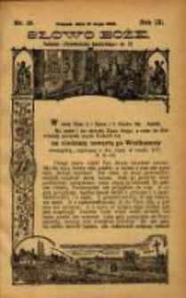 Słowo Boże: dodatek do Przewodnika Katolickiego R.9. 1906 Nr 19