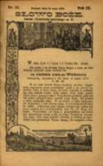 Słowo Boże: dodatek do Przewodnika Katolickiego R.9. 1906 Nr 20