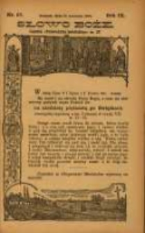 Słowo Boże: dodatek do Przewodnika Katolickiego R.9. 1906 Nr.37