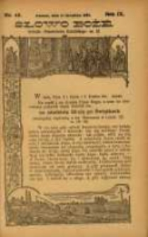 Słowo Boże: dodatek do Przewodnika Katolickiego R.9. 1906 Nr.45