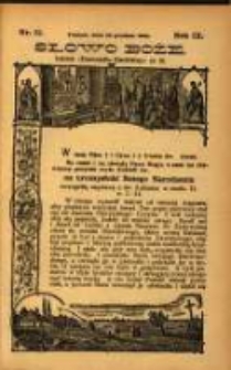 Słowo Boże: dodatek do Przewodnika Katolickiego R.9. 1906 Nr.51