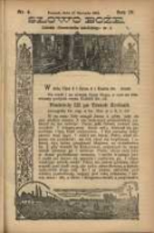 Słowo Boże: dodatek do Przewodnika Katolickiego R.4. 1901 Nr.4