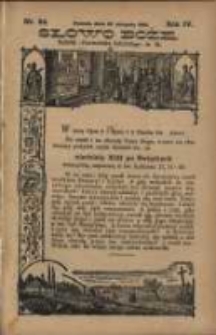 Słowo Boże: dodatek do Przewodnika Katolickiego R.4. 1901 Nr.34