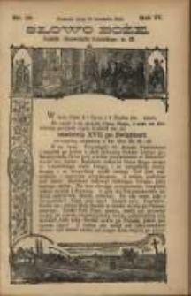Słowo Boże: dodatek do Przewodnika Katolickiego R.4. 1901 Nr.38