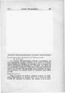 Archives Phonographiques D''Etudes Linguistiques