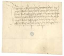 [Pokwitowanie Wilhelma Schrunpfa (Sthrymfa) dla Rudolfa II Scherenberga, księcia frankońskiego i biskupa W&uuml;rtzburga, z potwierdzeniem odebrania sumy 22 gulden&oacute;w za sprzedanego konia]