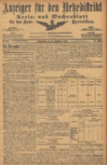 Anzeiger f&uuml;r den Netzedistrikt Kreis- und Wochenblatt f&uuml;r den Kreis Czarnikau 1906.11.29 Jg.54 Nr139