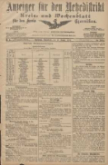 Anzeiger f&uuml;r den Netzedistrikt Kreis- und Wochenblatt f&uuml;r den Kreis Czarnikau 1907.01.12 Jg.55 Nr5