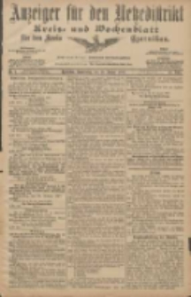 Anzeiger f&uuml;r den Netzedistrikt Kreis- und Wochenblatt f&uuml;r den Kreis Czarnikau 1907.01.15 Jg.55 Nr7