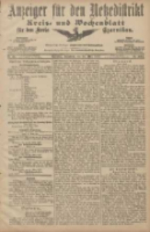 Anzeiger f&uuml;r den Netzedistrikt Kreis- und Wochenblatt f&uuml;r den Kreis Czarnikau 1907.03.30 Jg.55 Nr38