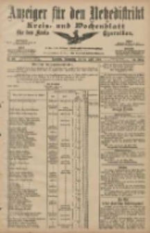 Anzeiger f&uuml;r den Netzedistrikt Kreis- und Wochenblatt f&uuml;r den Kreis Czarnikau 1907.04.25 Jg.55 Nr48