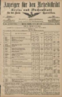 Anzeiger f&uuml;r den Netzedistrikt Kreis- und Wochenblatt f&uuml;r den Kreis Czarnikau 1907.04.27 Jg.55 Nr49