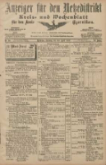 Anzeiger f&uuml;r den Netzedistrikt Kreis- und Wochenblatt f&uuml;r den Kreis Czarnikau 1907.04.30 Jg.55 Nr50