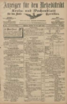 Anzeiger für den Netzedistrikt Kreis- und Wochenblatt für den Kreis Czarnikau 1907.04.30 Jg.55 Nr50