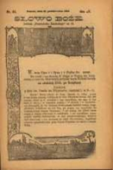 Słowo Boże: dodatek do Przewodnika Katolickiego R.15. 1912 Nr.43