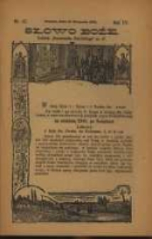 Słowo Boże: dodatek do Przewodnika Katolickiego R.15. 1912 Nr.47