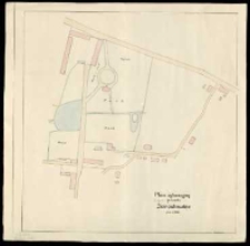 Plan sytuacyjny [budynków] folwarku Jarosławiec [...]. , Teofil Szczebliński.