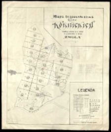 Mapa drzewostanowa lasów kórnickich według stanu z r. 1923 [...].