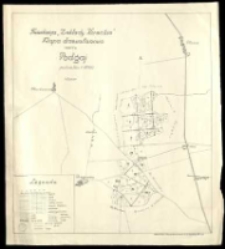 Fundacja "Zakłady Kórnickie". Mapa drzewostanowa rewiru Podgaj.
