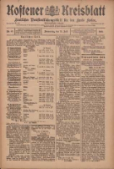 Kostener Kreisblatt: amtliches Veröffentlichungsblatt für den Kreis Kosten 1909.07.22 Jg.22 Nr87