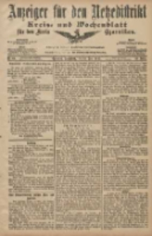 Anzeiger f&uuml;r den Netzedistrikt Kreis- und Wochenblatt f&uuml;r den Kreis Czarnikau 1907.06.15 Jg.55 Nr69