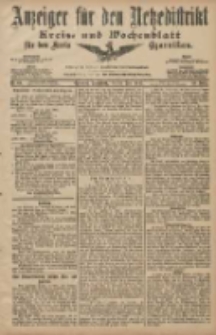 Anzeiger für den Netzedistrikt Kreis- und Wochenblatt für den Kreis Czarnikau 1907.06.15 Jg.55 Nr69