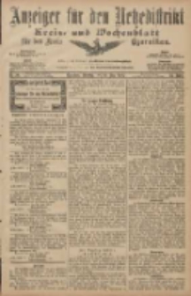 Anzeiger f&uuml;r den Netzedistrikt Kreis- und Wochenblatt f&uuml;r den Kreis Czarnikau 1907.06.18 Jg.55 Nr70