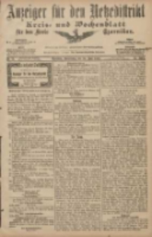 Anzeiger für den Netzedistrikt Kreis- und Wochenblatt für den Kreis Czarnikau 1907.06.20 Jg.55 Nr71