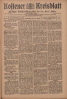 Kostener Kreisblatt: amtliches Veröffentlichungsblatt für den Kreis Kosten 1909.08.19 Jg.44 Nr99