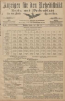 Anzeiger f&uuml;r den Netzedistrikt Kreis- und Wochenblatt f&uuml;r den Kreis Czarnikau 1907.07.09 Jg.55 Nr79