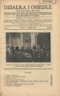 Działka i Osiedle: miesięcznik Związku Towarzystw Ogr&oacute;dk&oacute;w Działkowych Rzeczypospolitej Polskiej 1936.11 R.9 Nr11