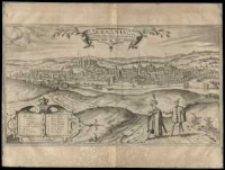 Cracovia Minoris Poloniae metropolis. Depictum ab Egidio vander Rye, communic. Georgius Houfnagius.