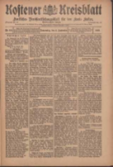 Kostener Kreisblatt: amtliches Ver&ouml;ffentlichungsblatt f&uuml;r den Kreis Kosten 1909.09.02 Jg.44 Nr105