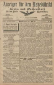Anzeiger f&uuml;r den Netzedistrikt Kreis- und Wochenblatt f&uuml;r den Kreis Czarnikau 1907.08.06 Jg.55 Nr91