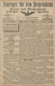 Anzeiger für den Netzedistrikt Kreis- und Wochenblatt für den Kreis Czarnikau 1907.08.06 Jg.55 Nr91