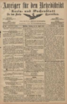 Anzeiger f&uuml;r den Netzedistrikt Kreis- und Wochenblatt f&uuml;r den Kreis Czarnikau 1907.08.13 Jg.55 Nr94
