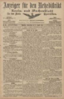 Anzeiger f&uuml;r den Netzedistrikt Kreis- und Wochenblatt f&uuml;r den Kreis Czarnikau 1907.08.15 Jg.55 Nr95