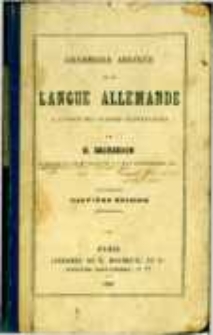 Grammaire allemande &agrave; l'usage des classes &eacute;l&eacute;mentaires