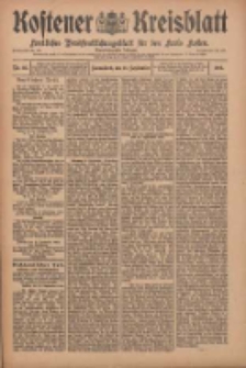 Kostener Kreisblatt: amtliches Veröffentlichungsblatt für den Kreis Kosten 1909.09.18 Jg.44 Nr112