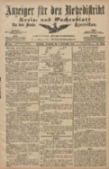 Anzeiger f&uuml;r den Netzedistrikt Kreis- und Wochenblatt f&uuml;r den Kreis Czarnikau 1907.09.07 Jg.55 Nr105