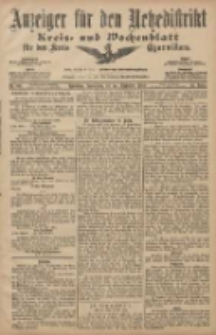 Anzeiger f&uuml;r den Netzedistrikt Kreis- und Wochenblatt f&uuml;r den Kreis Czarnikau 1907.09.12 Jg.55 Nr107