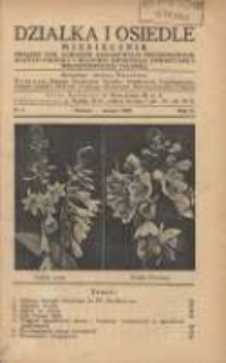 Działka i Osiedle: miesięcznik Związku Towarzystw Ogr&oacute;dk&oacute;w Działkowych Rzeczypospolitej Polskiej 1937.03 R.10 Nr3
