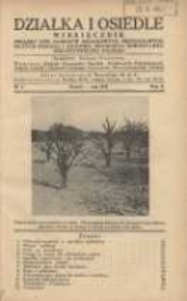 Działka i Osiedle: miesięcznik Związku Towarzystw Ogr&oacute;dk&oacute;w Działkowych Rzeczypospolitej Polskiej 1937.05 R.10 Nr5