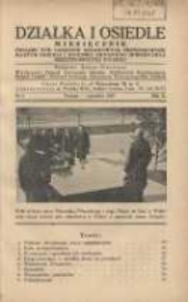 Działka i Osiedle: miesięcznik Związku Towarzystw Ogródków Działkowych Rzeczypospolitej Polskiej 1937.06 R.10 Nr6