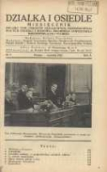 Działka i Osiedle: miesięcznik Związku Towarzystw Ogr&oacute;dk&oacute;w Działkowych Rzeczypospolitej Polskiej 1937.09 R.10 Nr9